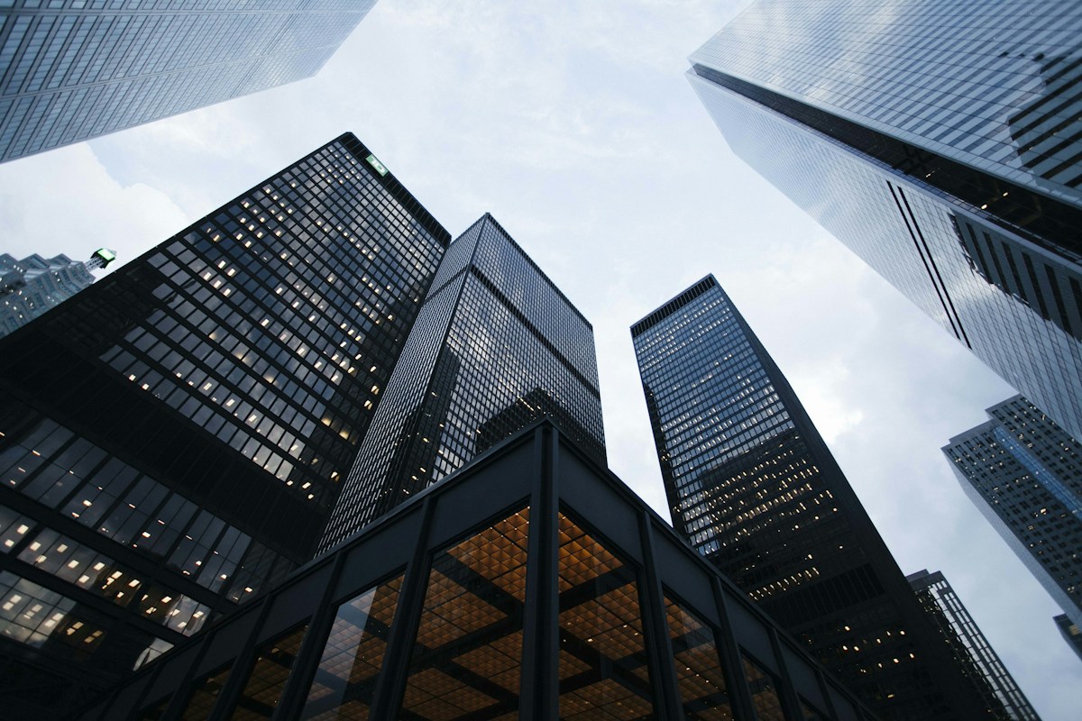 Modern commercial buildings illustrating real estate as an asset class