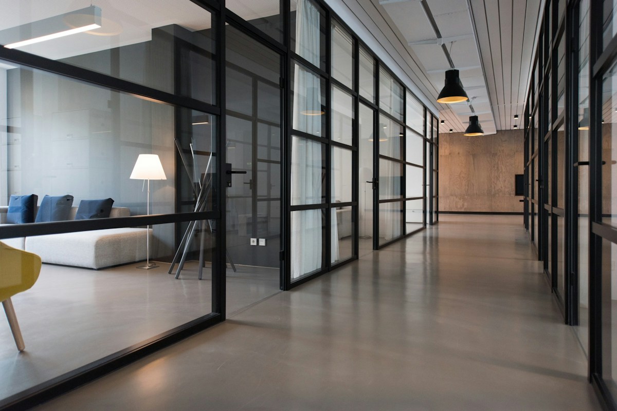 A workplace illustrating business ownership and corporate participation